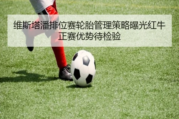 维斯塔潘排位赛轮胎管理策略曝光红牛正赛优势待检验